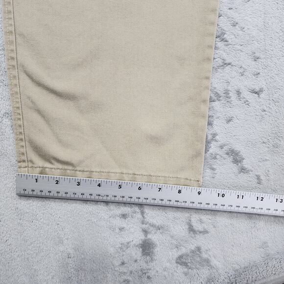 Vintage Dockers Pants Mens W36 L32 Tan Khakis Relaxed Fit Cotton Straight Leg - Picture 13 of 14